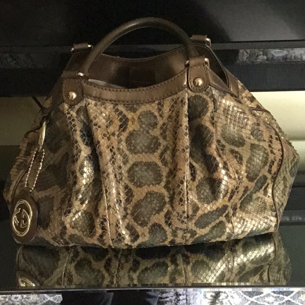 Snake skin Gucci Bag